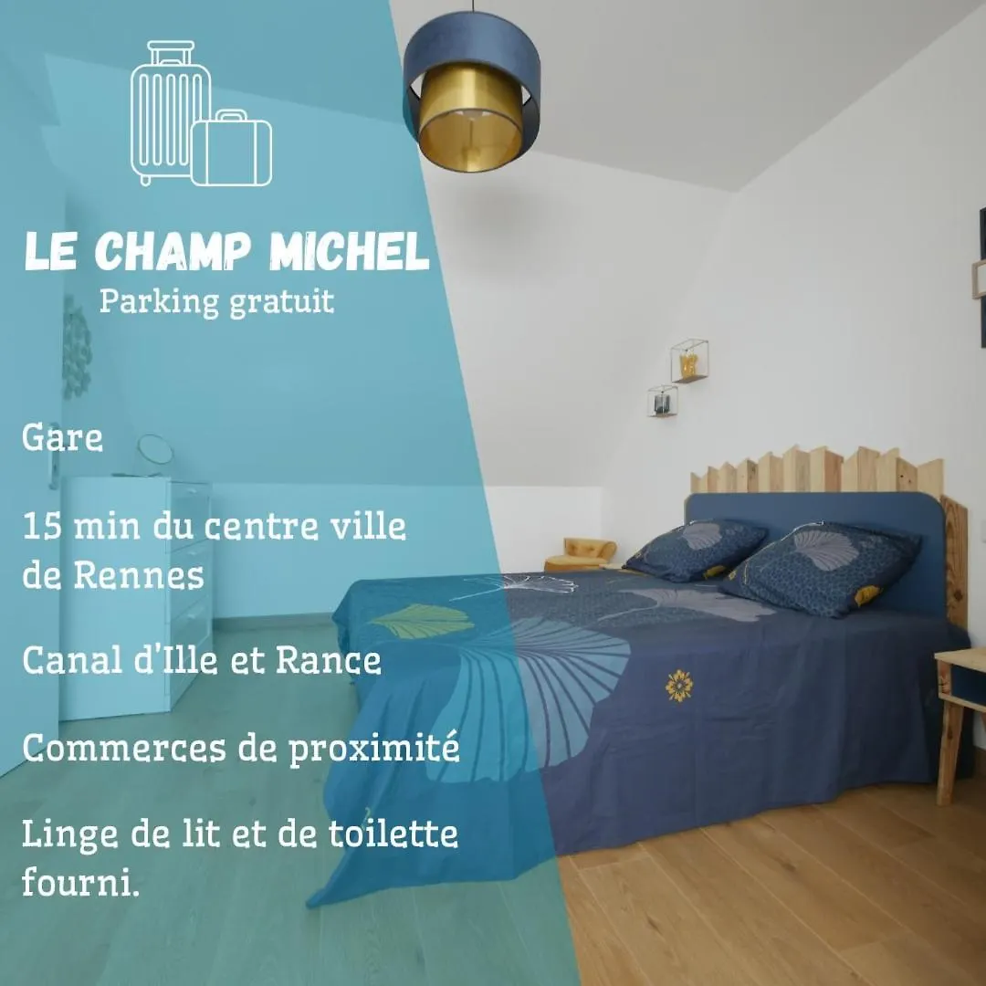 Le Champ Michel - Appartement Lumineux Et Cosy Chevaigne